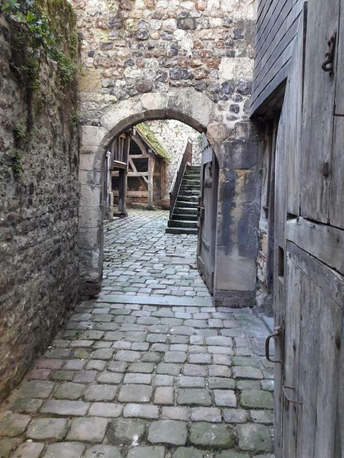 maison de ville idéalement située à honfleur avec parking Honfleur Exterior foto